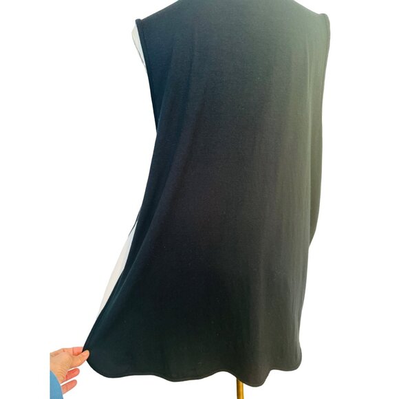 2/$30  J.Jill XL Womens Wearever Collection Sleeveless Top Black - Picture 8 of 14